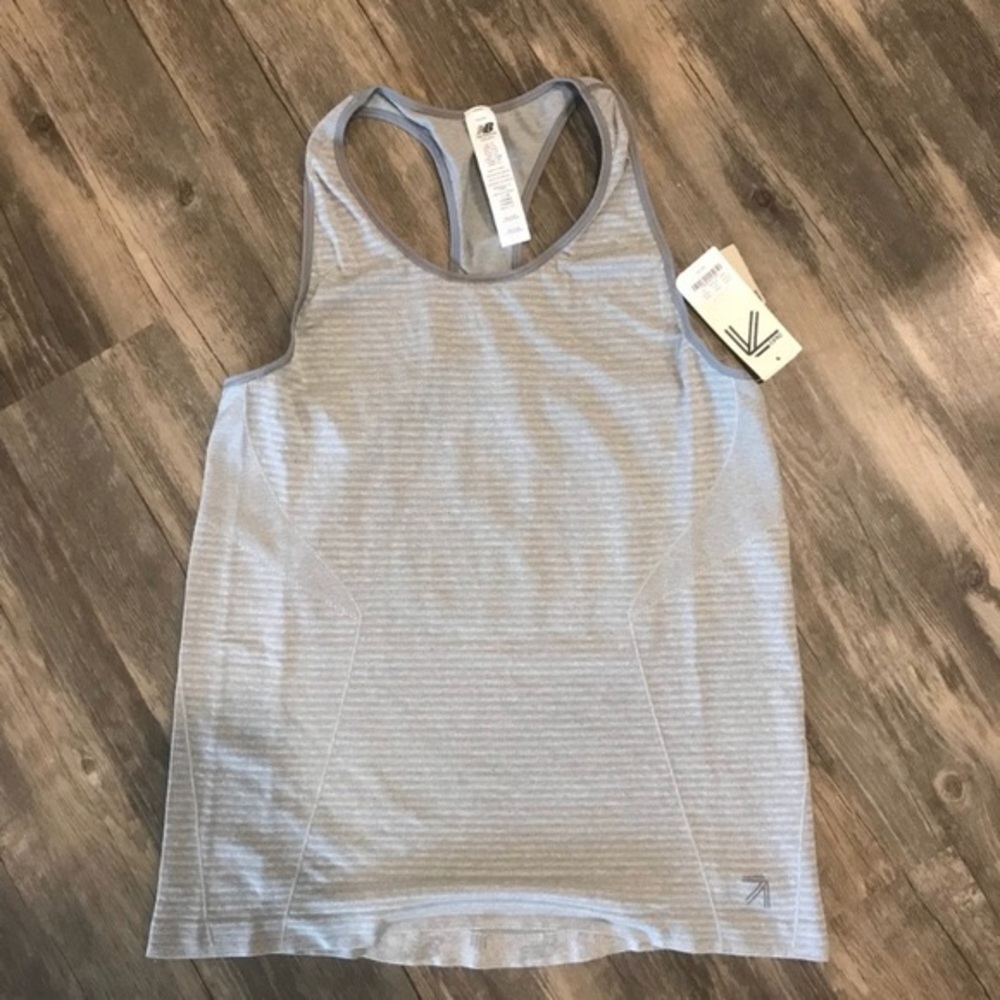 J Crew x New Balance seamless tank in grey NWT